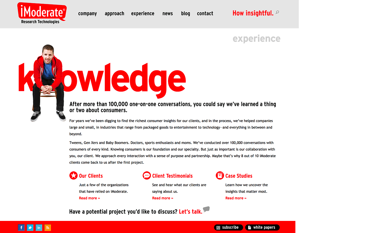 iModerate Research Technologies website