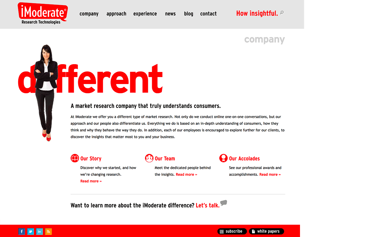 iModerate Research Technologies website