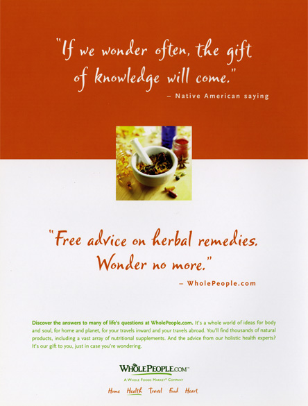 Wholepeople.com Print Ads
